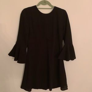 Long sleeve black dress